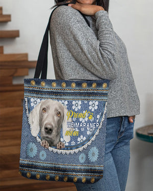 Pround Weimaraner mom-Cloth Tote Bag