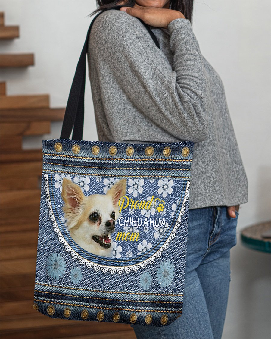 Pround chihuahua1 mom-Cloth Tote Bag