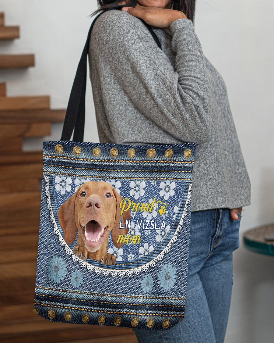 Pround ln  Vizsla mom-Cloth Tote Bag