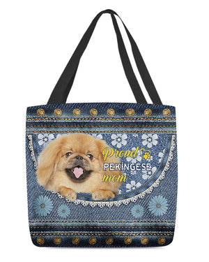 Pround pekingese1 mom-Cloth Tote Bag