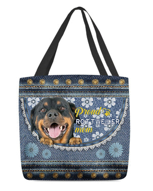 Pround rottweiler1 mom-Cloth Tote Bag