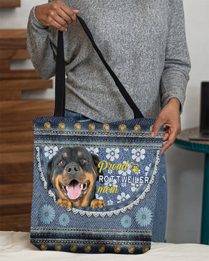 Pround rottweiler1 mom-Cloth Tote Bag