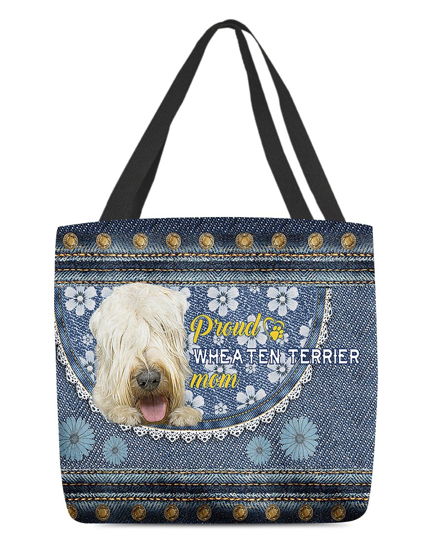 Pround wheaten terrier mom-Cloth Tote Bag