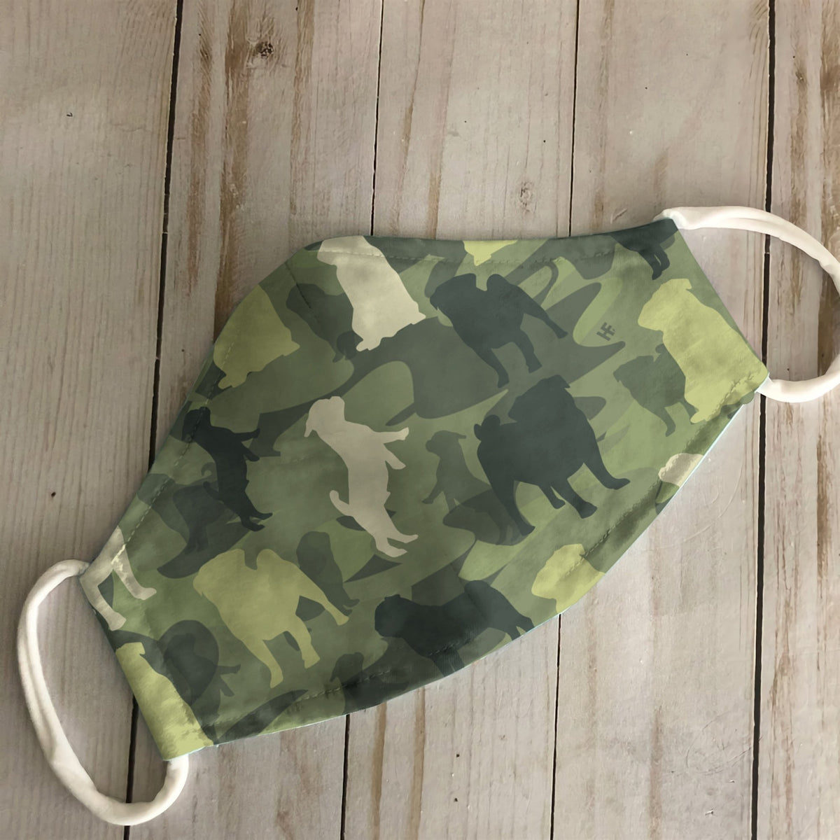 Pug Camo Pattern Army EZ16 0907 Face Mask