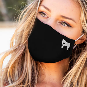 Pug Heart EZ07 2707 Face Mask