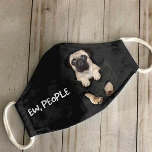 Pug In Pocket EZ07 1907 Face Mask