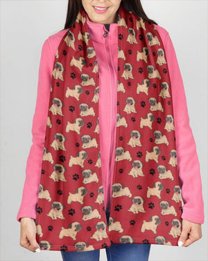 Pug-Paw Dog Scarf