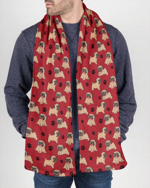 Pug-Paw Dog Scarf