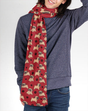 Pug-Paw Dog Scarf