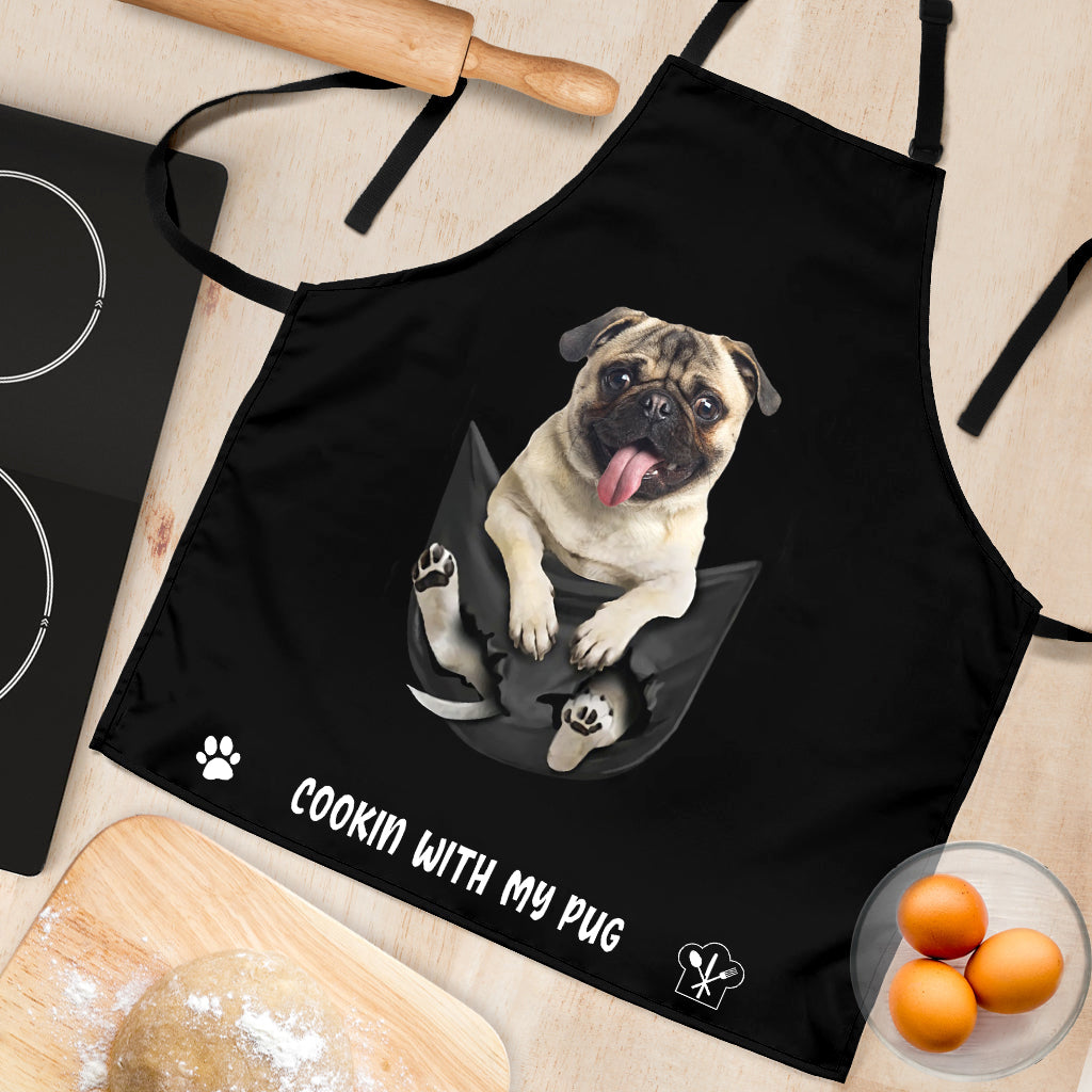 Pug2 Cookin' With Me Apron