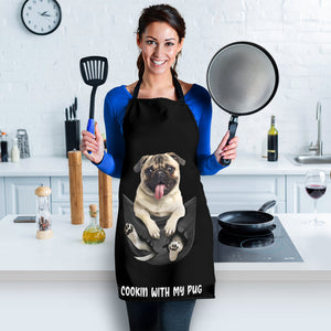 Pug2 Cookin' With Me Apron