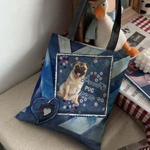 Pug 2 Pround Mom2-Cloth Tote Bag