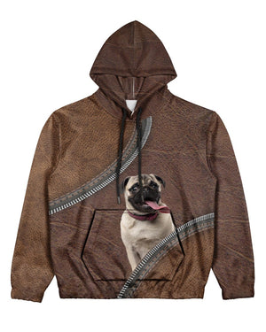 Pug 3-Never Walk Alone Hoodie