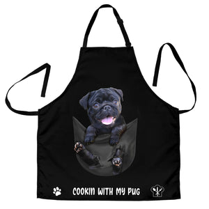 Pug 4 Cookin' With Me Apron