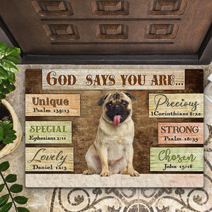 Pug God Says You Are Doormat