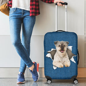 Pumi dog-Torn Paper Luggage Covers