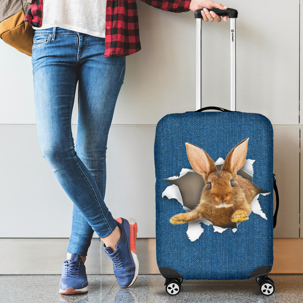 Rabbit-Torn Paper Luggage Covers