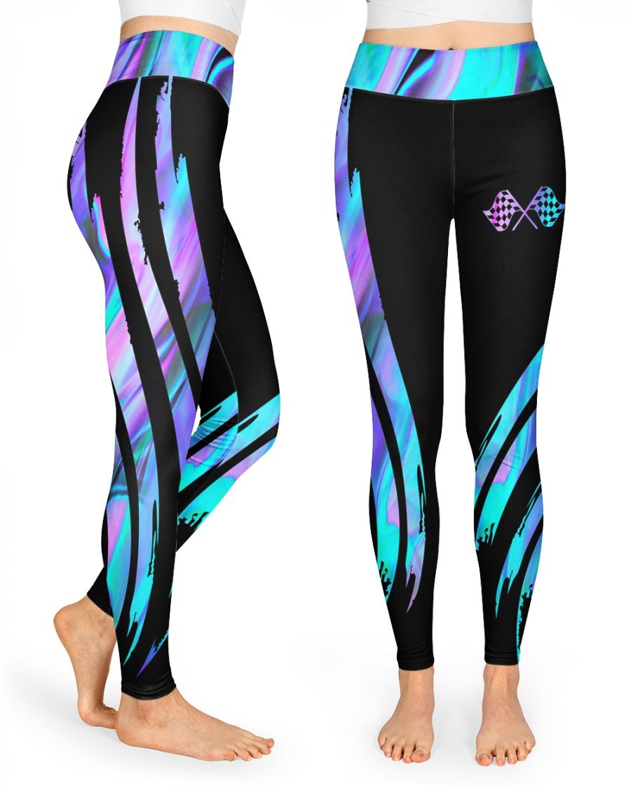 Racing Liquid Scratch High Waist Leggings