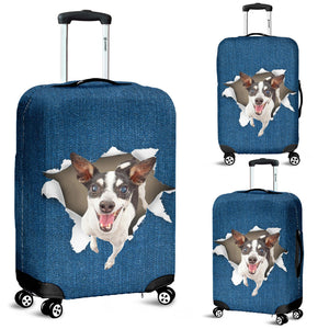 Rat Terrier-Torn Paper Luggage Covers