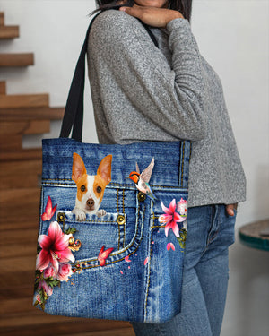 Rat terrier-Lily Cloth Tote Bag