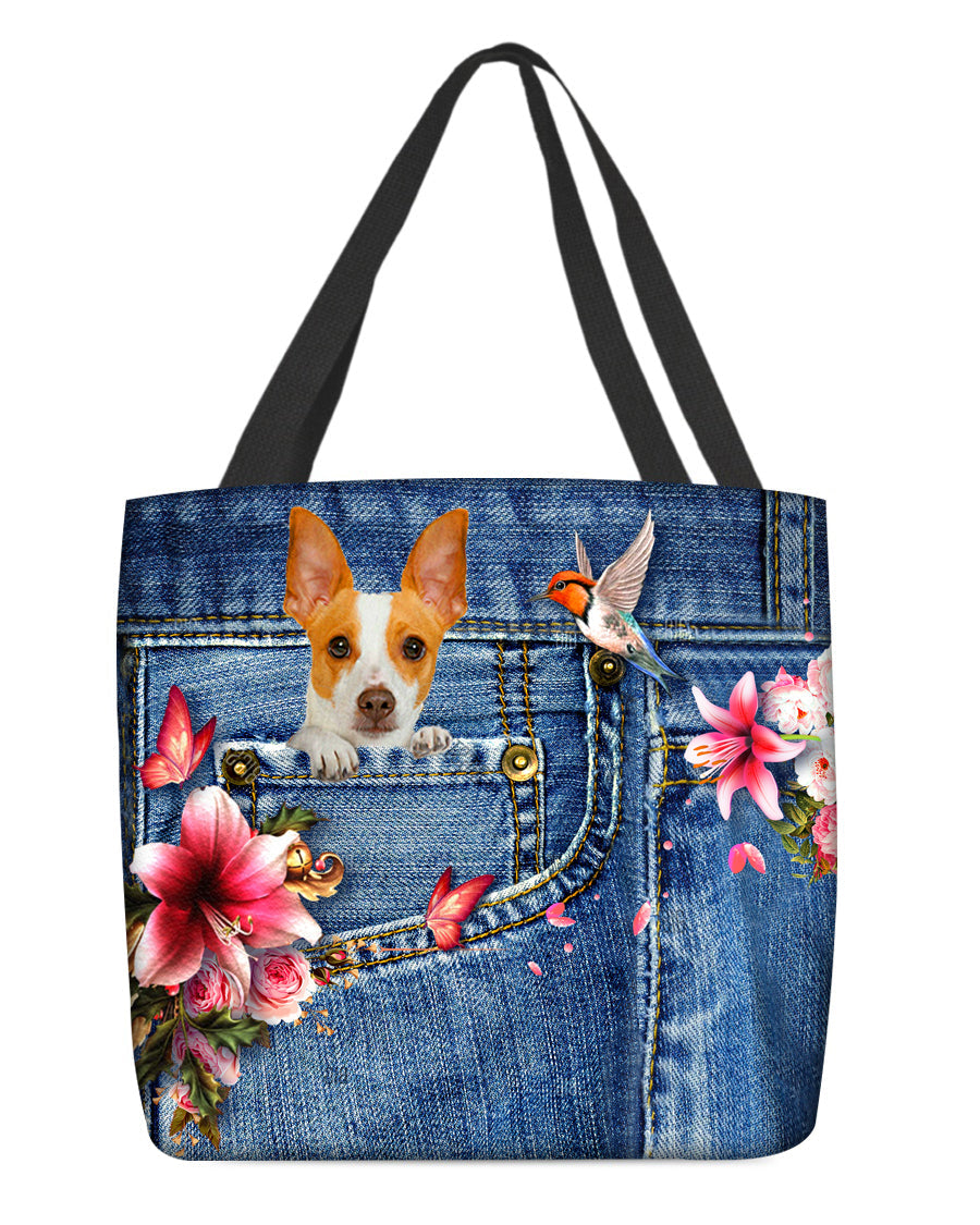 Rat terrier-Lily Cloth Tote Bag