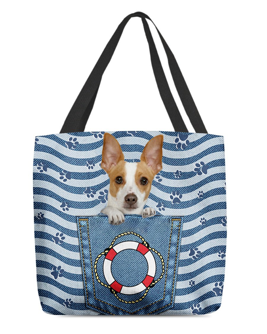 Rat terrier On Board-Cloth Tote Bag