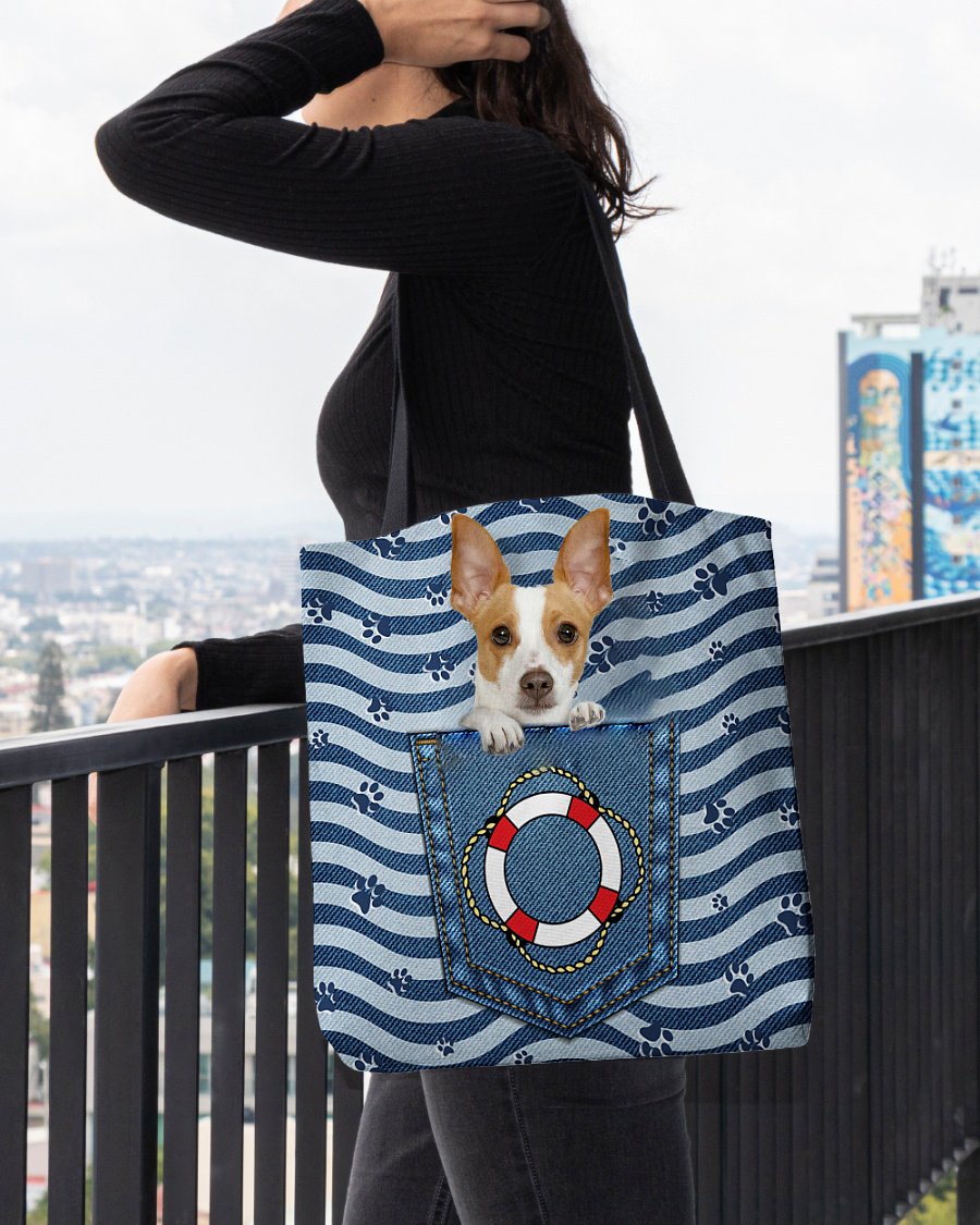 Rat terrier On Board-Cloth Tote Bag