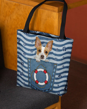 Rat terrier On Board-Cloth Tote Bag