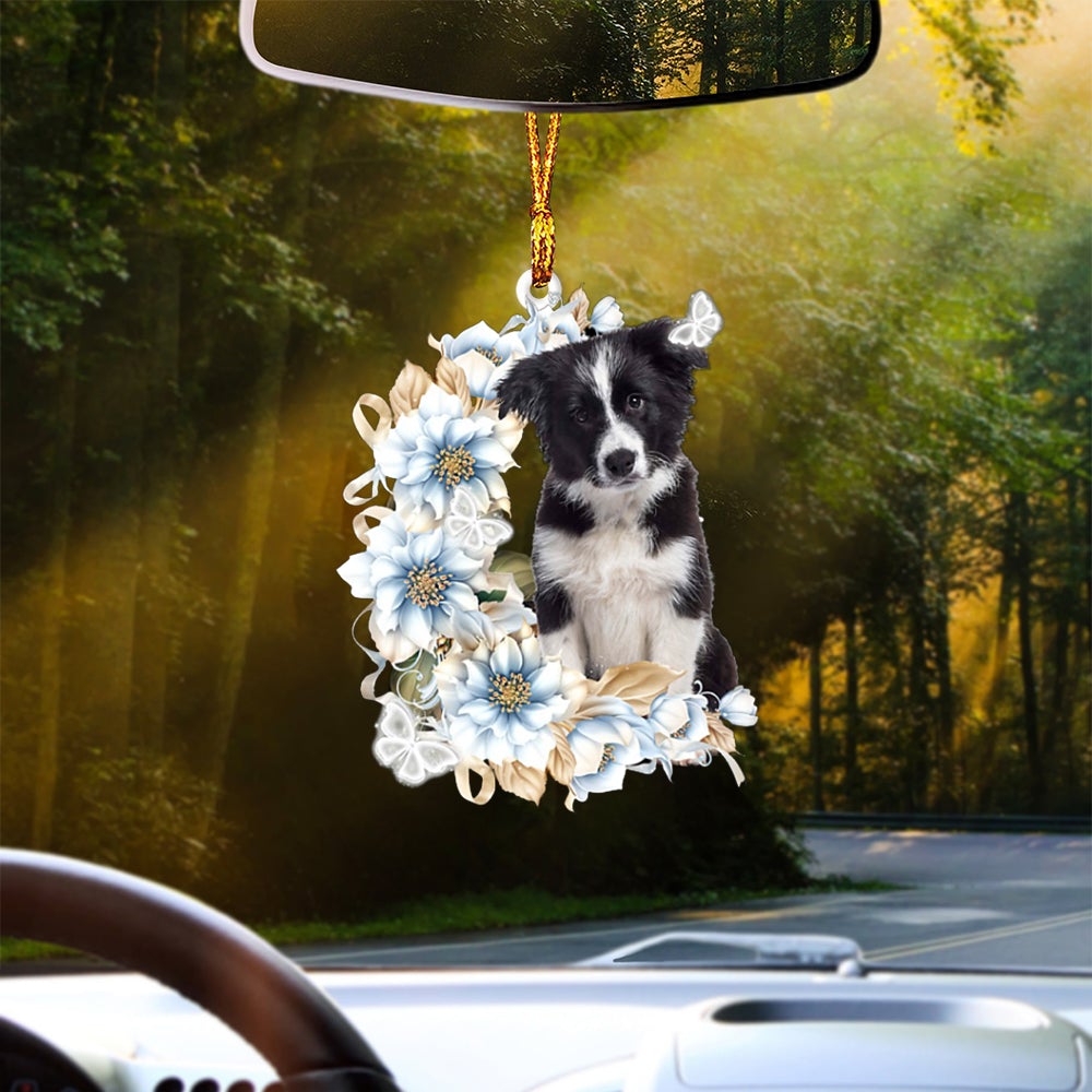 Border Collie-Rest Of Mine Two Sides Ornament