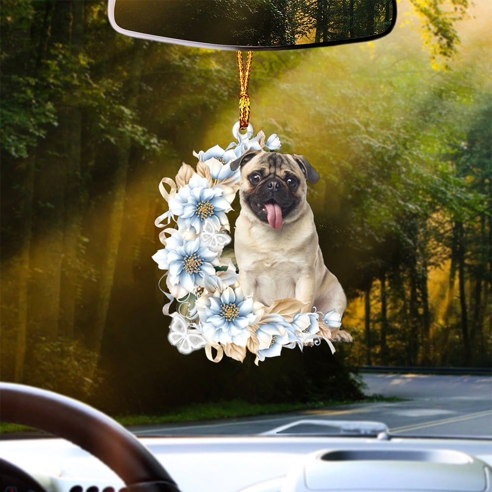 FAWN Pug 1-Rest Of Mine Two Sides Ornament