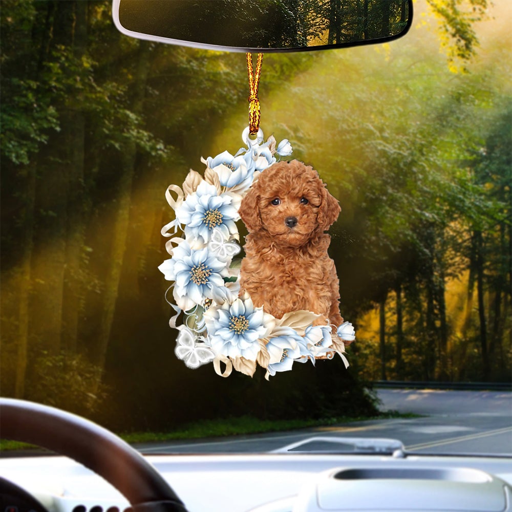 RED Miniature Poodle-Rest Of Mine Two Sides Ornament