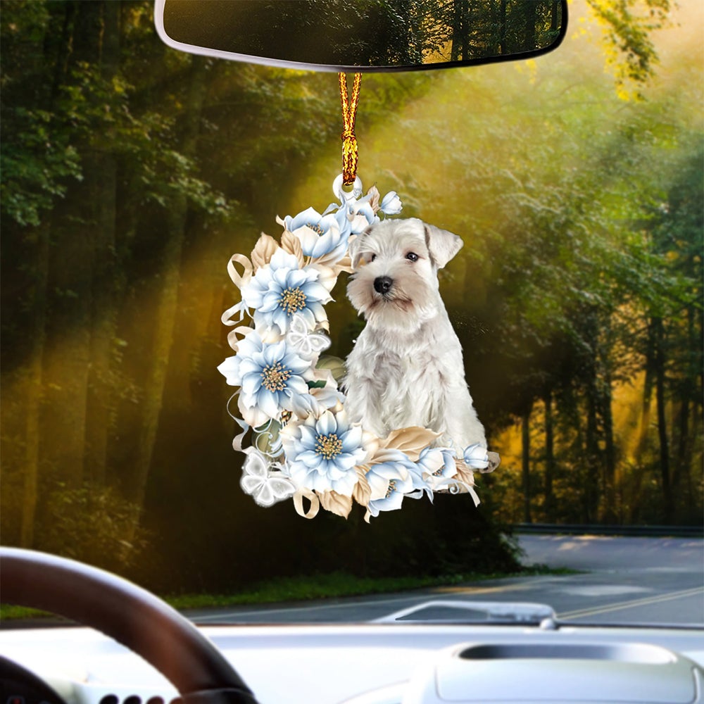 WHITE Miniature Schnauzer 5-Rest Of Mine Two Sides Ornament