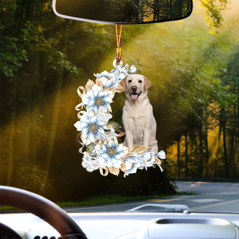 YELLOW Labrador-Rest Of Mine Two Sides Ornament