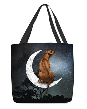 Rhodesian Ridgeback-Sit On The Moon-Cloth Tote Bag