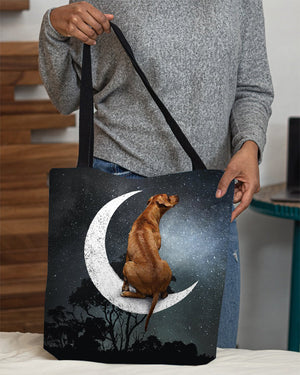 Rhodesian Ridgeback-Sit On The Moon-Cloth Tote Bag