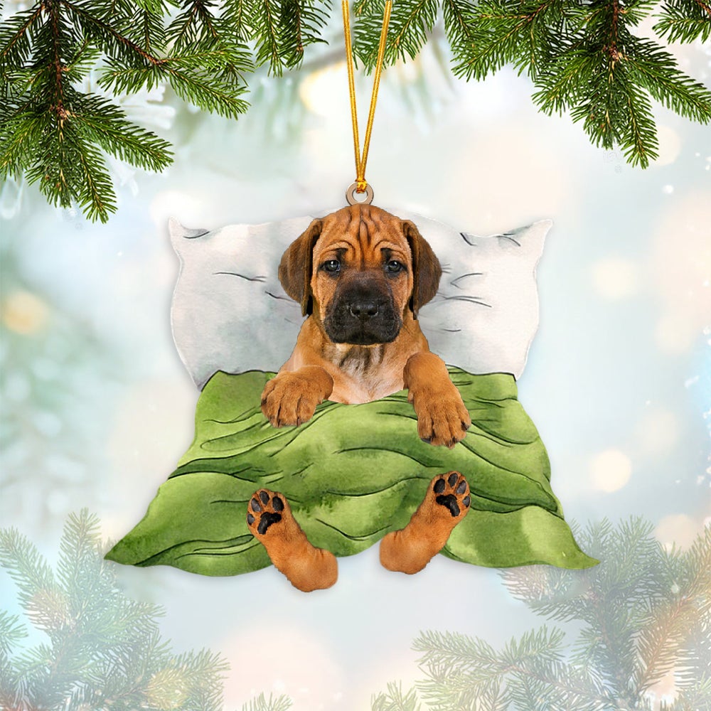 Rhodesian Ridgeback-Sleep time Two Sides Ornament