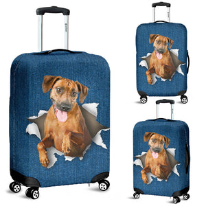 Rhodesian Ridgeback-Torn Paper Luggage Covers