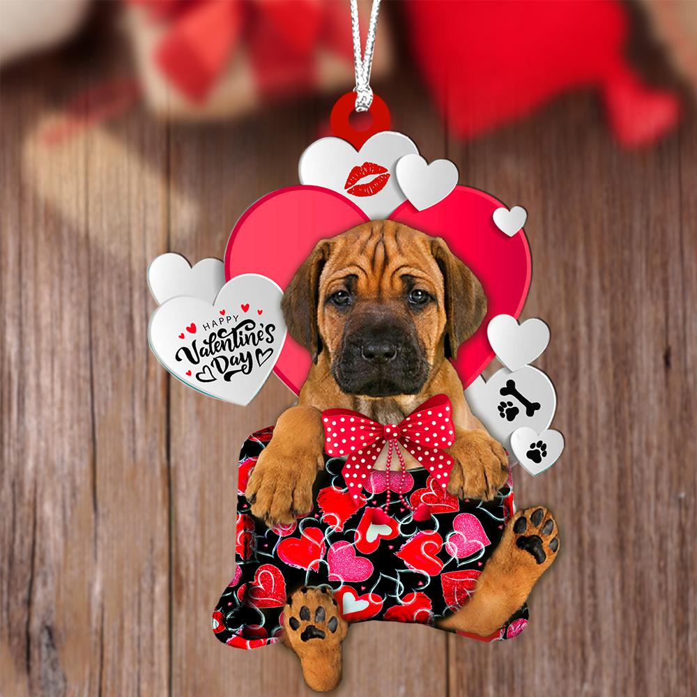 Rhodesian Ridgeback Valentine's Day Sleeping Bag-Two Sides Ornament