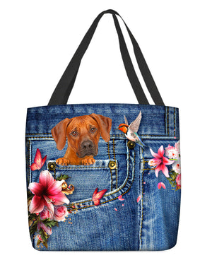 Rhodesian ridgeback-Lily Cloth Tote Bag