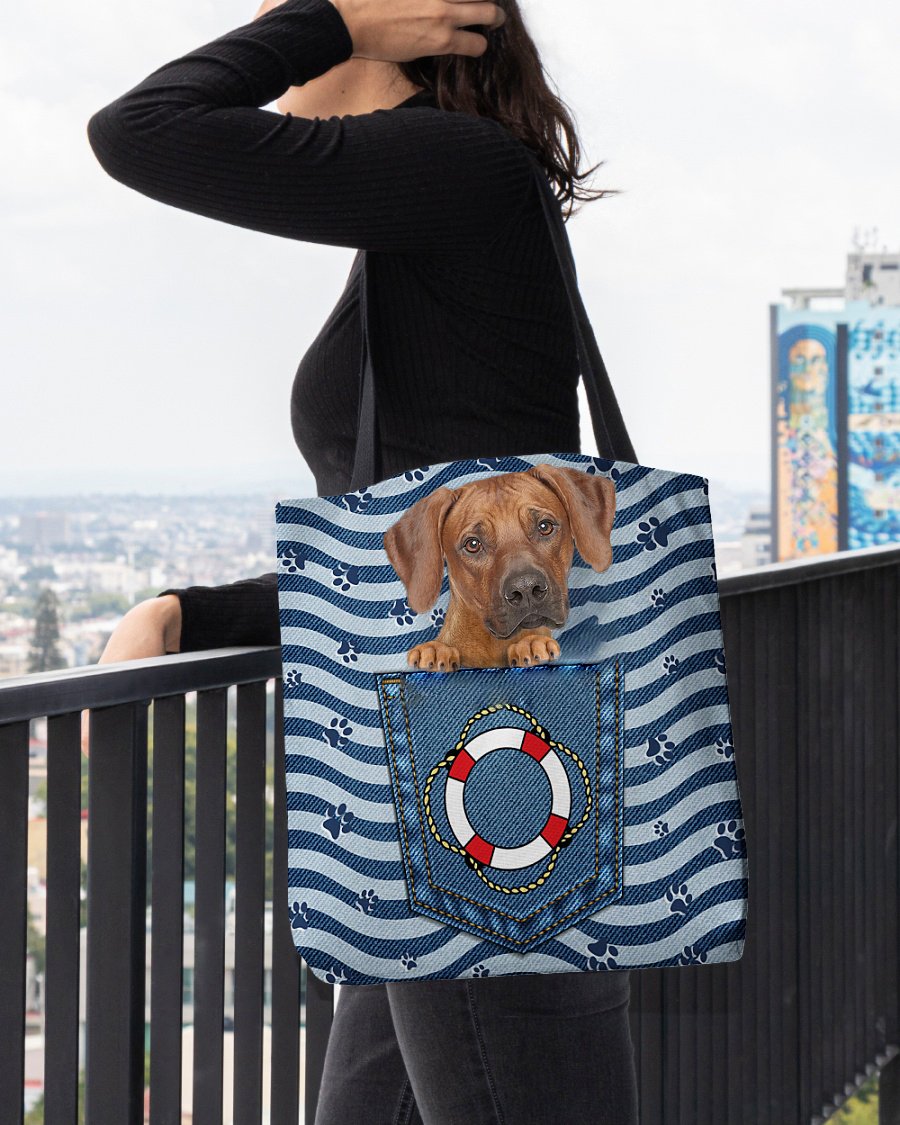 Rhodesian ridgeback On Board-Cloth Tote Bag