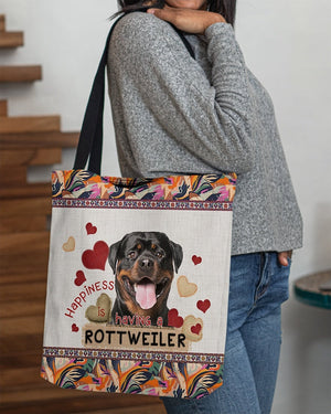 Happiness Is Having A ROTTWEILER 1-Cloth Tote Bag