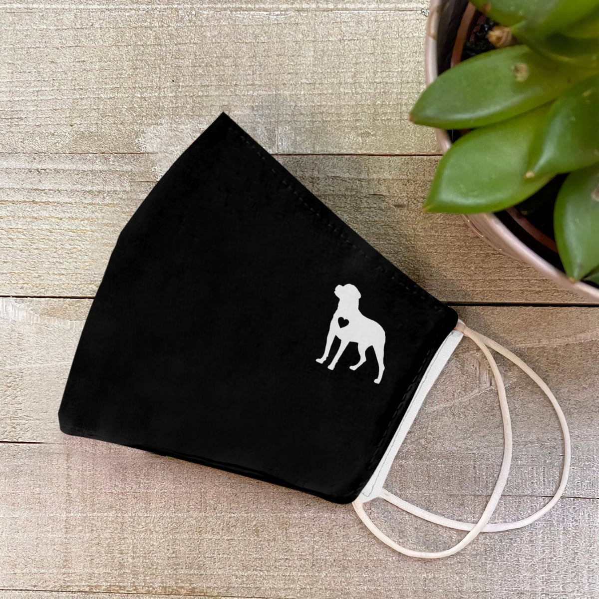 Rottweiler Heart EZ07 2707 Face Mask