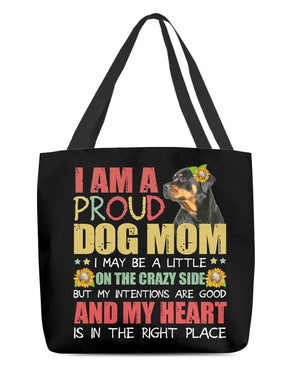 Rottweiler-Right Place-Cloth Tote Bag