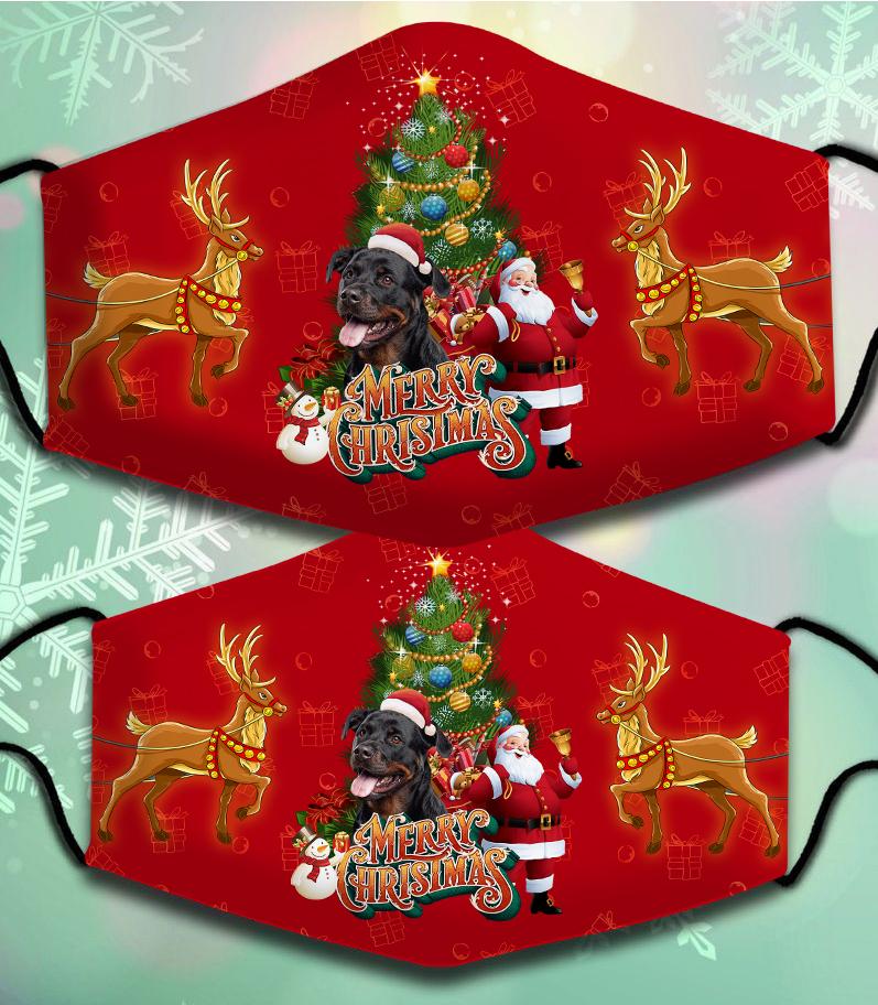Rottweiler-Santa Claus&Dog-Veil