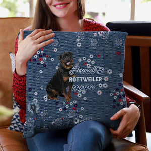 Rottweiler 1 Pround Mom-Pillow Case