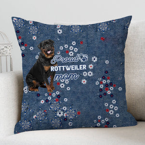 Rottweiler 1 Pround Mom-Pillow Case