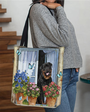 Rottweiler 1 Today I Choose Joy-Cloth Tote Bag