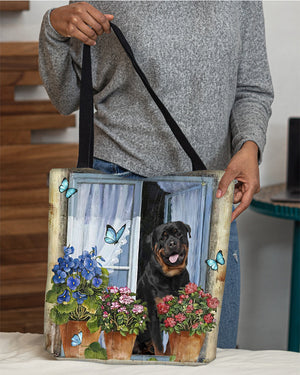 Rottweiler 1 Today I Choose Joy-Cloth Tote Bag