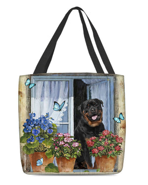 Rottweiler 1 Today I Choose Joy-Cloth Tote Bag