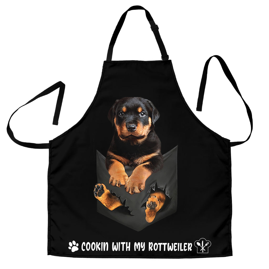 Rottweiler 3 Cookin' With Me Apron